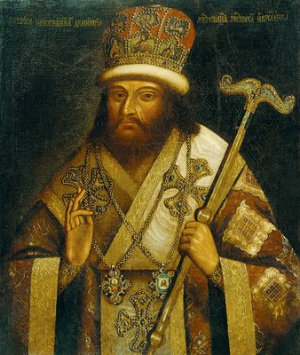 Свт. Димитрий Ростовский. Портрет-парсуна. Нач. XVIII в. (?) (МПИ)