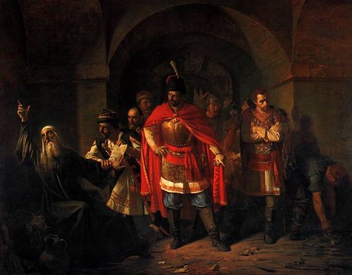 Павел Чистяков. Патриарх Гермоген отказывает полякам подписать грамоту Павел Чистяков. Патриарх Гермоген отказывает полякам подписать грамоту